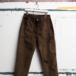 Cord Work Pant in Olive