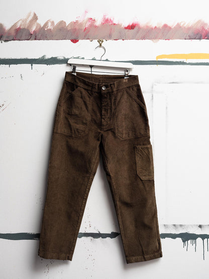 Cord Work Pant in Olive