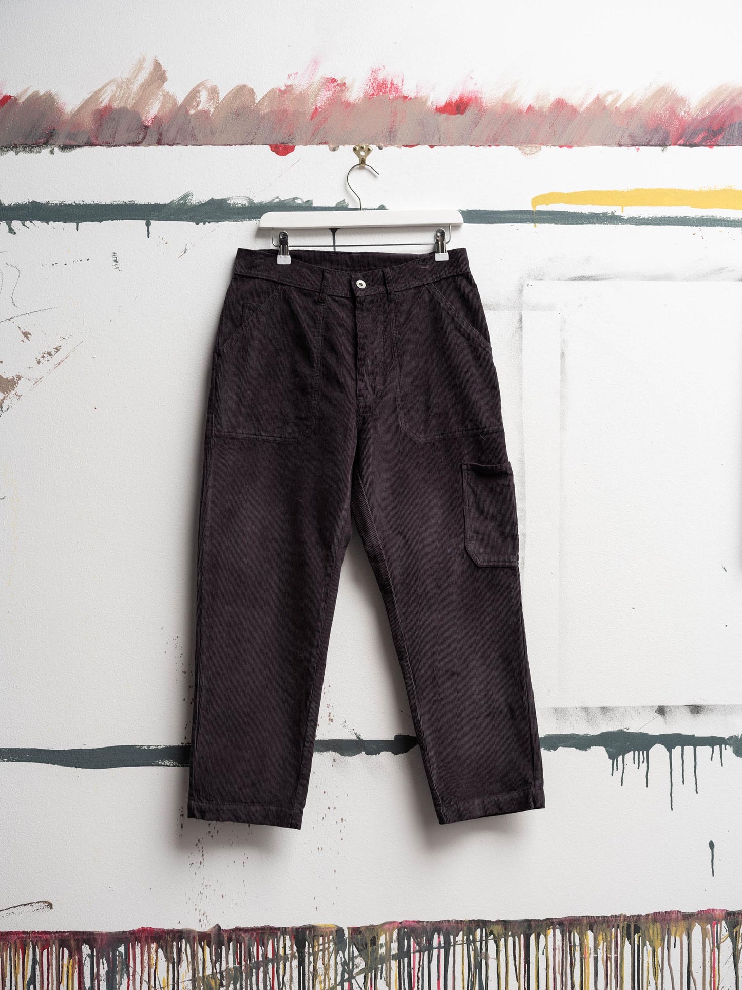 Cord Work Pant in Charcoal