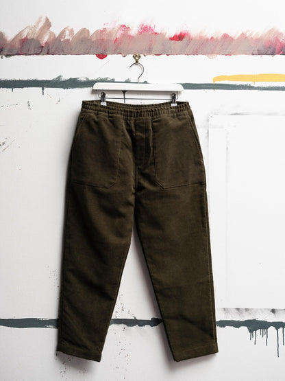 Moleskin Kennedy Trousers in Olive
