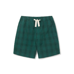 Seersucker Kennedy Short in Green Check