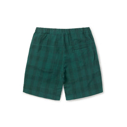 Seersucker Kennedy Short in Green Check