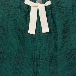 Seersucker Kennedy Short in Green Check