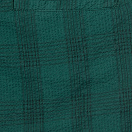 Seersucker Kennedy Short in Green Check