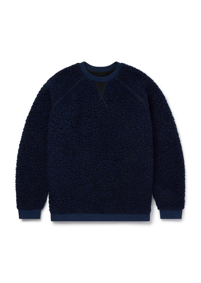 Sherpa Fleece Pullover in Bright Blue