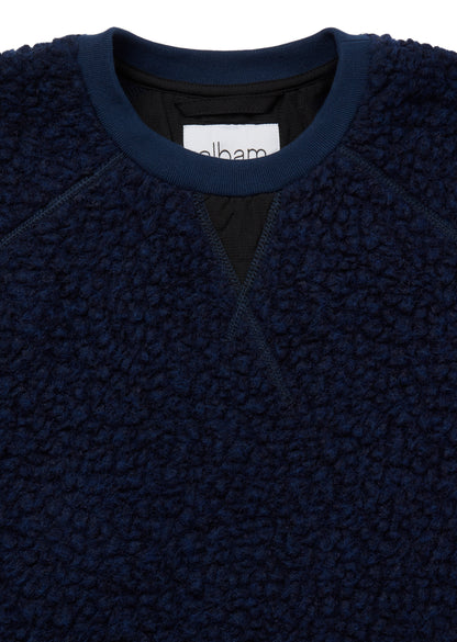 Sherpa Fleece Pullover in Bright Blue
