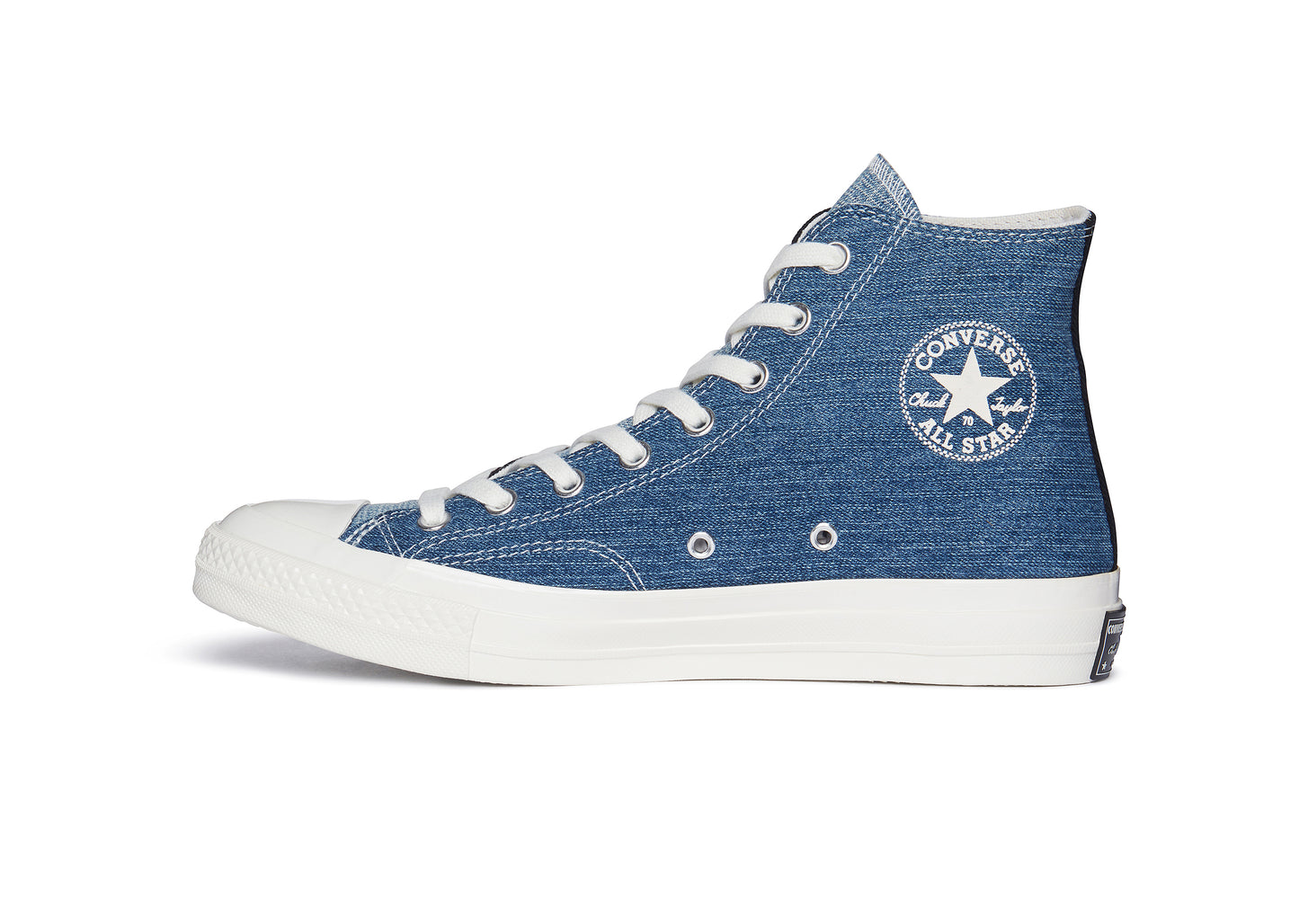 Chuck 70 Hi in Dark Denim / Light Denim / Egret