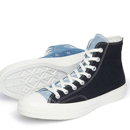 Chuck 70 Hi in Dark Denim / Light Denim / Egret
