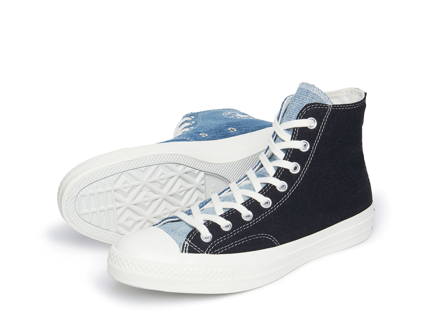 Chuck 70 Hi in Dark Denim / Light Denim / Egret