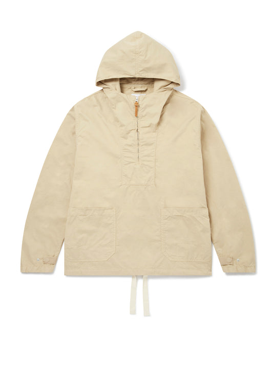 Hooded Smock in Tan