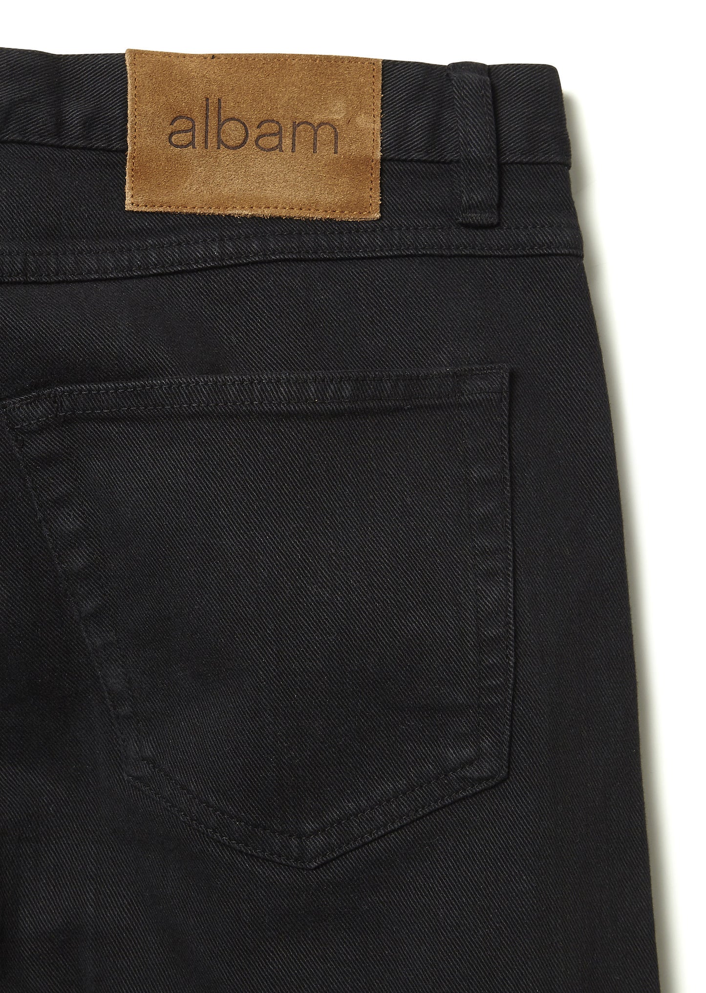 Regular Fit Selvedge Jeans in Black