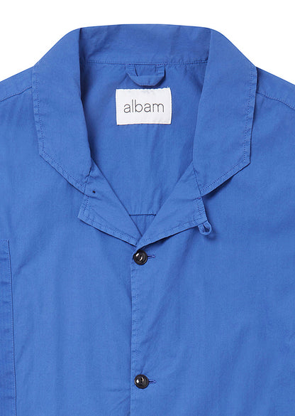 Patchwork SS Shirt in Blue