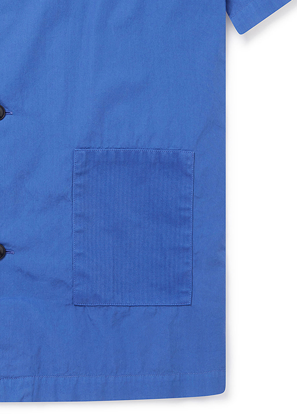 Patchwork SS Shirt in Blue
