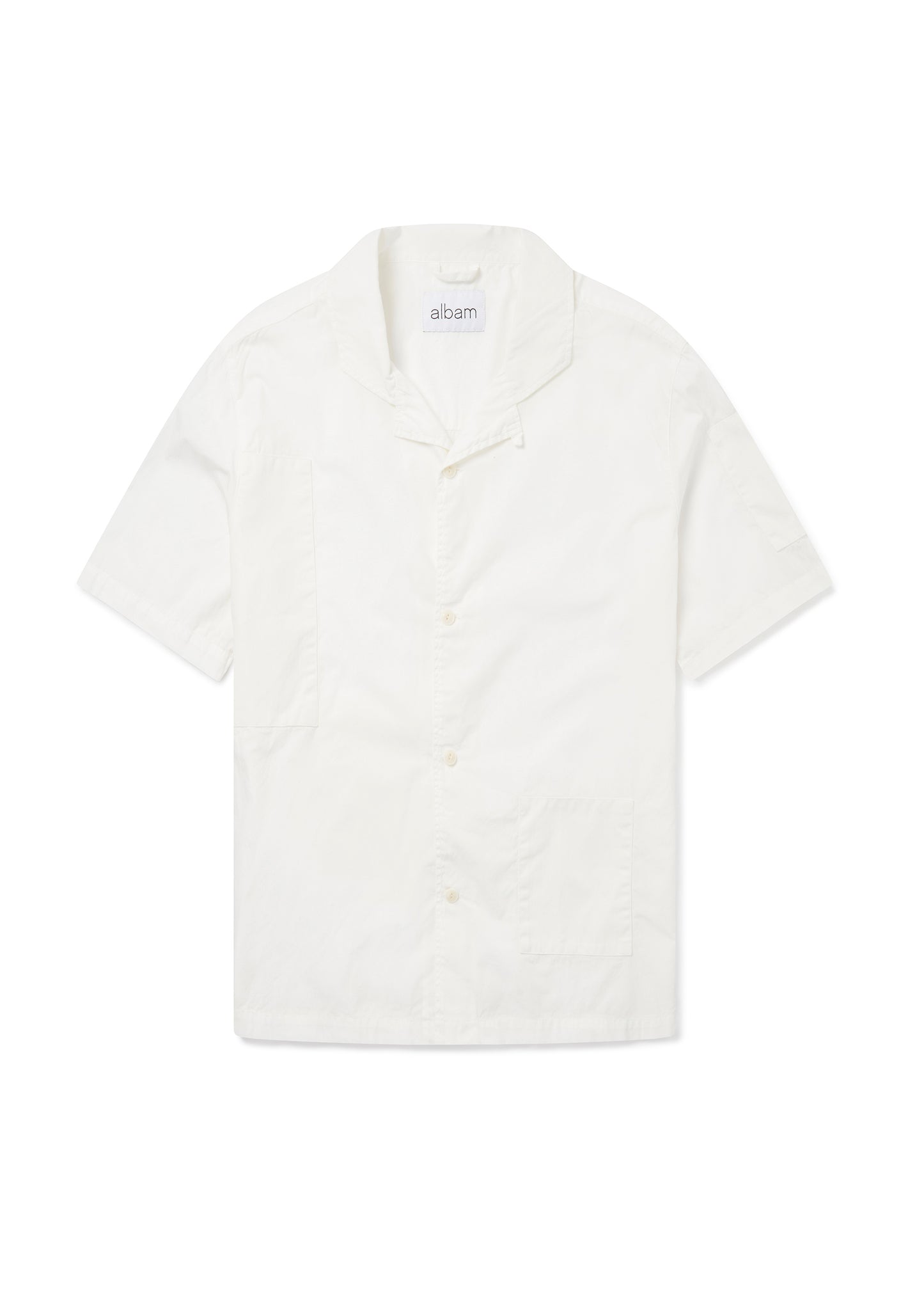 Patchwork SS Shirt in Off-White