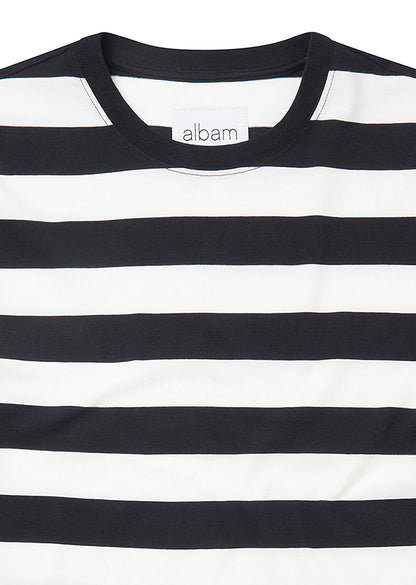 Picasso Stripe T-Shirt in Navy/Off-White