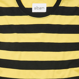 Picasso Stripe T-Shirt in Yellow/Navy