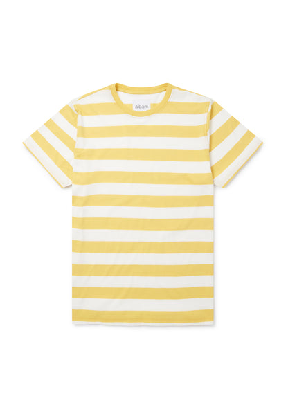 Picasso Stripe T-Shirt in Yellow/Off-White