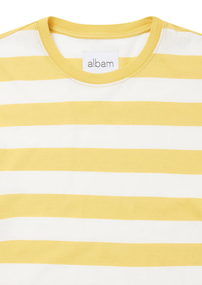 Picasso Stripe T-Shirt in Yellow/Off-White