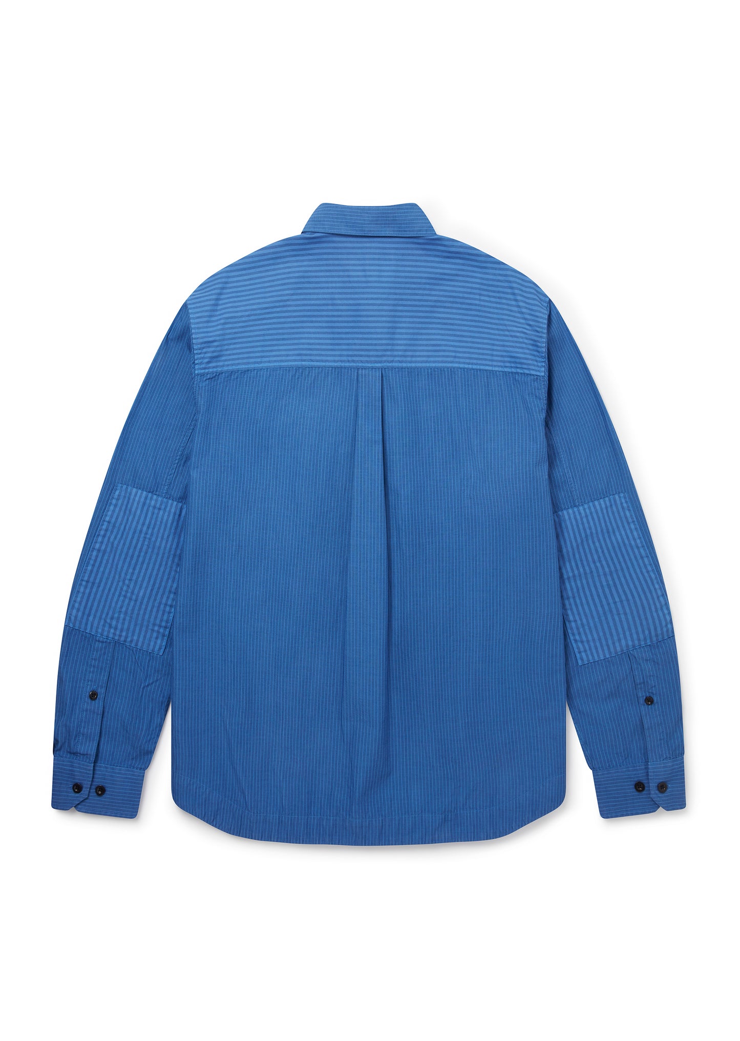 Stripe Cut & Sew Shirt in Blue